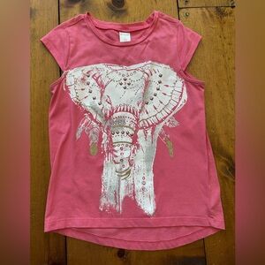 Gorgeous Gymboree bejeweled elephant T age 8